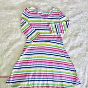 Gap Girl's Long Sleeve Striped 100% Cotton Dress Size L